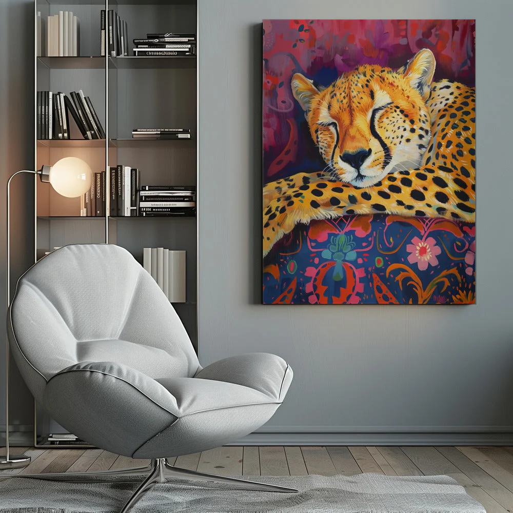 Wall art Resting Cheetah - Image 10