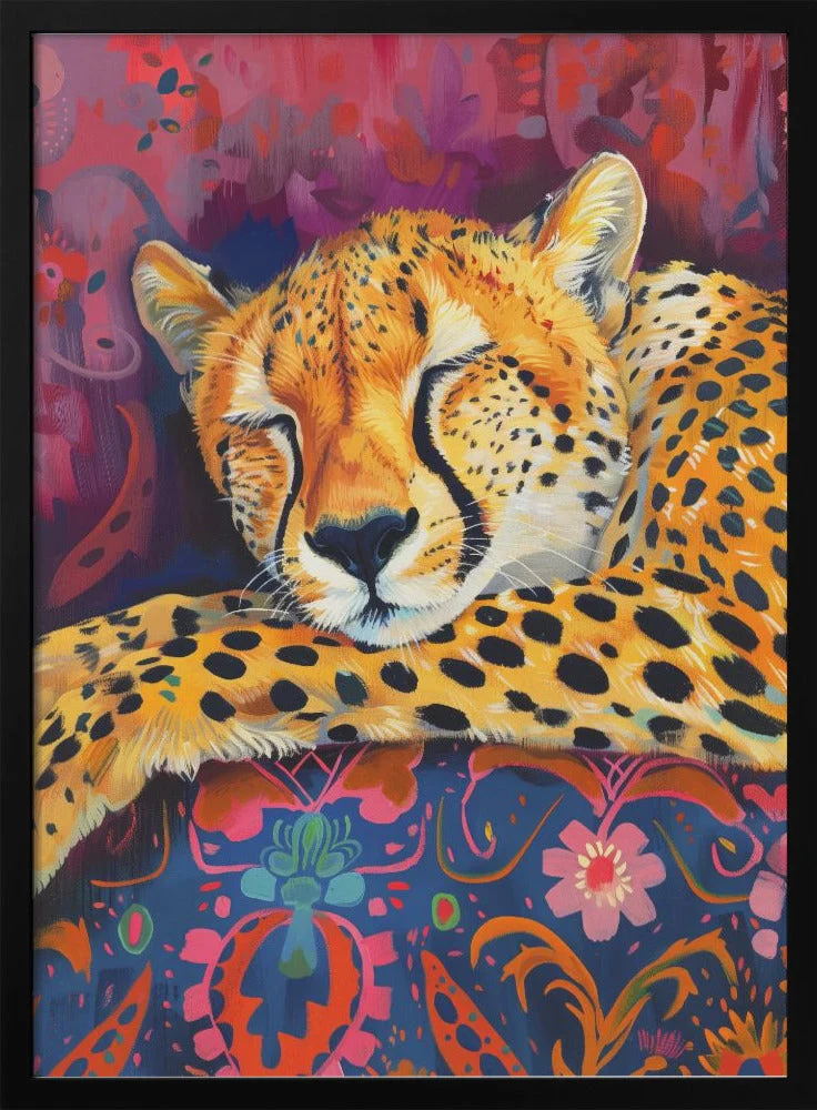 Wall art Resting Cheetah - Image 3