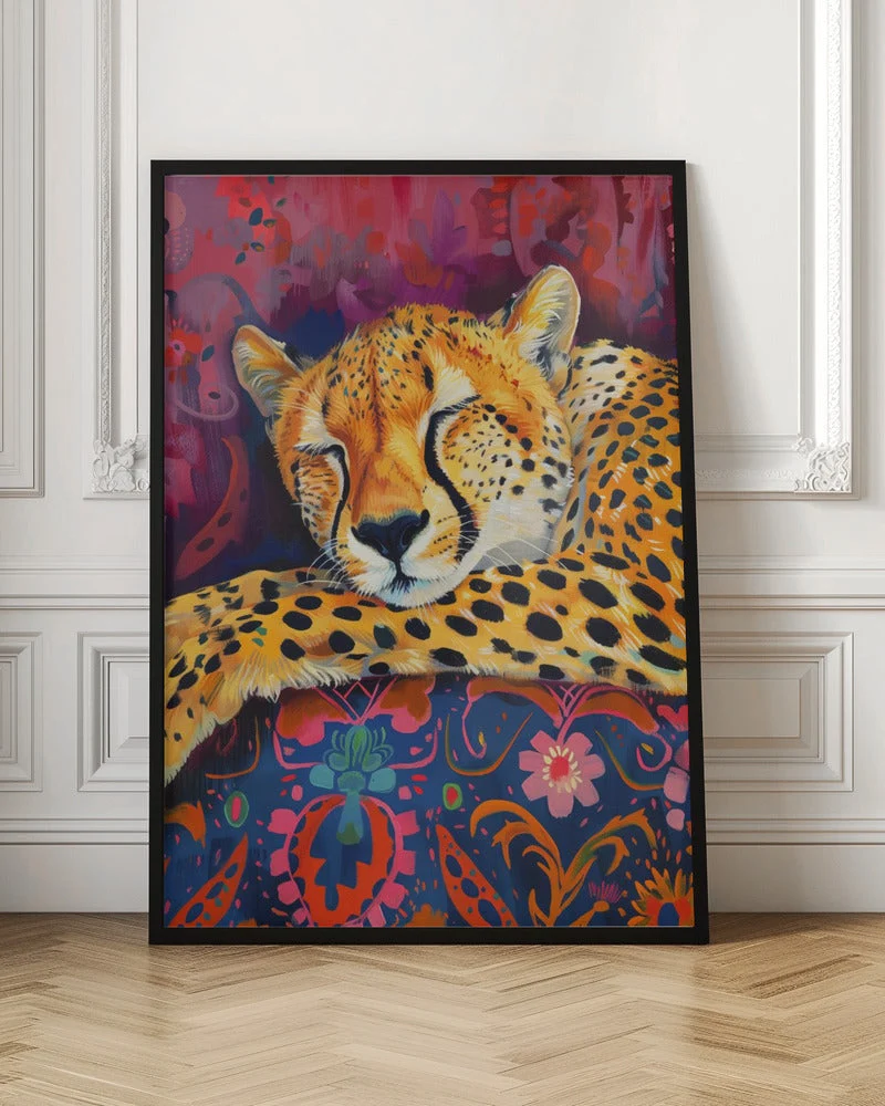 Wall art Resting Cheetah - Image 4