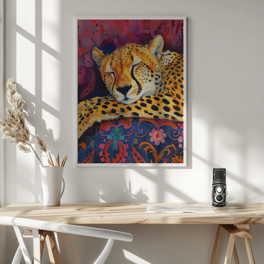 Wall art Resting Cheetah - Image 6
