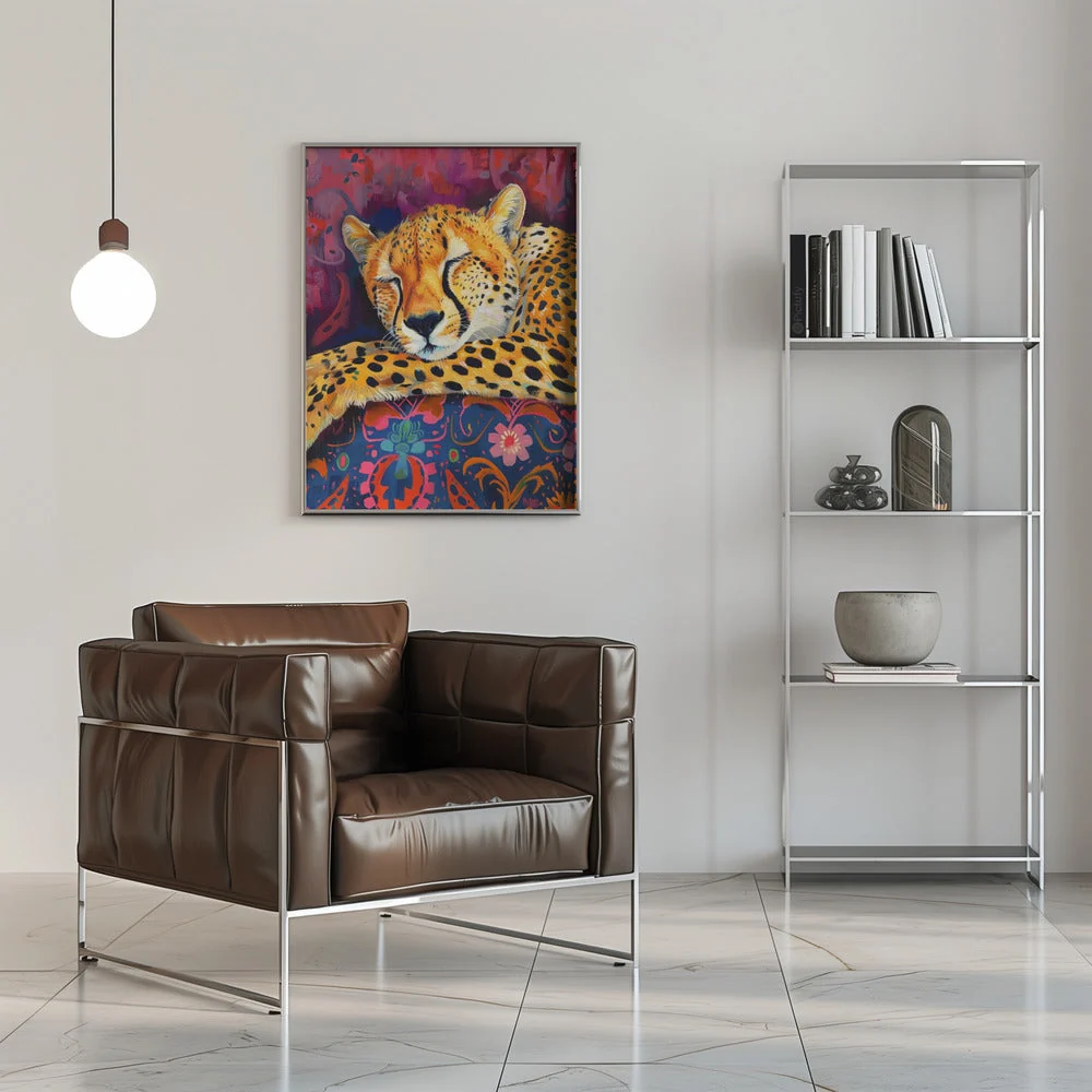 Wall art Resting Cheetah - Image 8