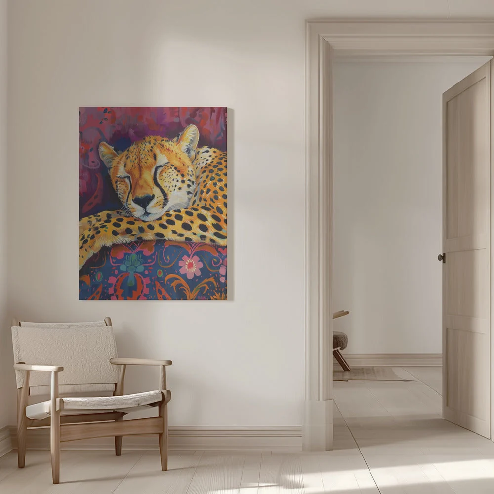 Wall art Resting Cheetah - Image 9