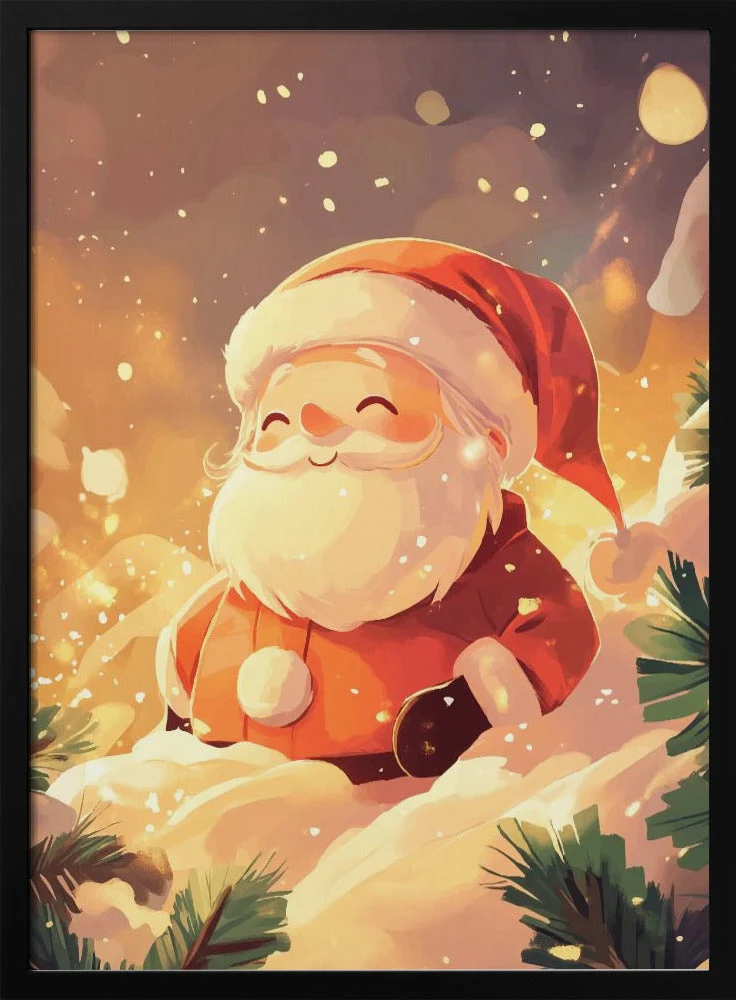 Wall art Santa Claus Canvas Print - Image 4