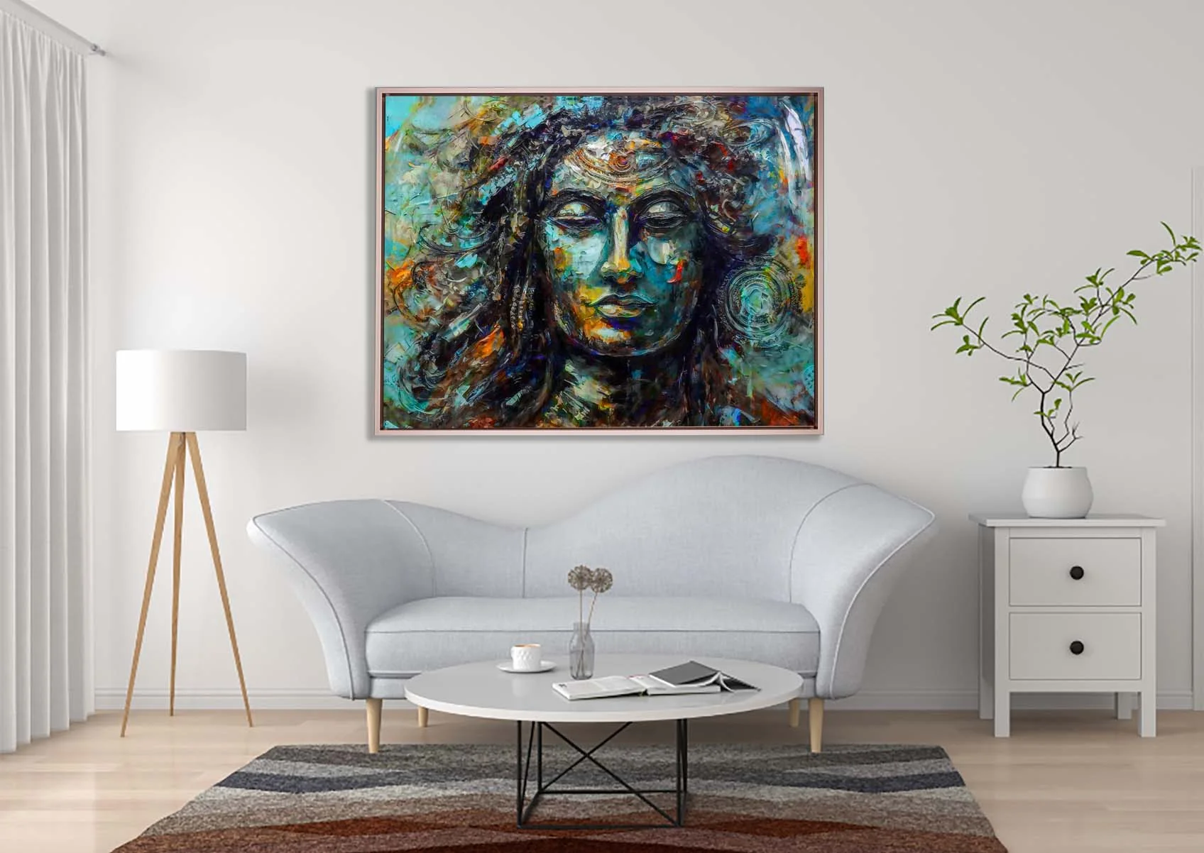 Wall Art -Shiva Canvas Wall Art-Indian Art - Image 8