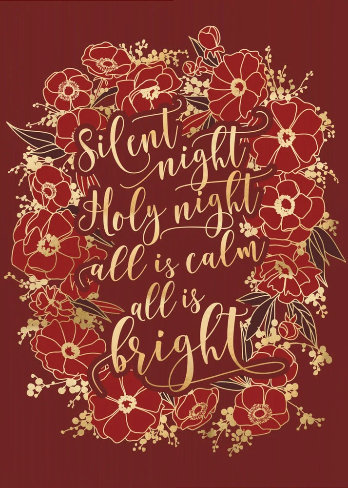 Wall art Silent night - red Canvas Print - Image 2