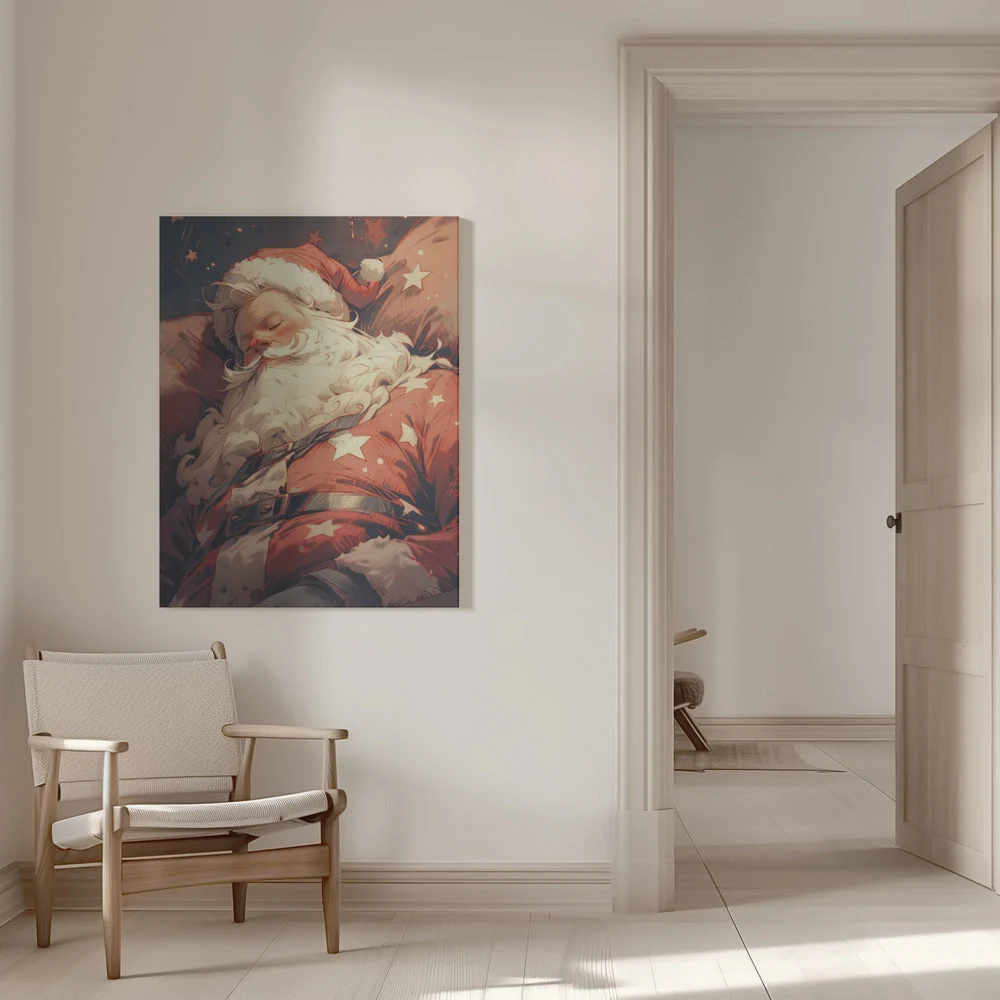 Wall art Sleeping Santa - Image 9