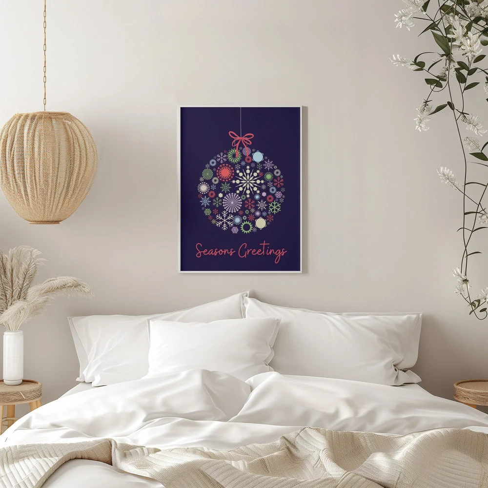 Wall art Snowflake ornament Canvas Print - Image 11