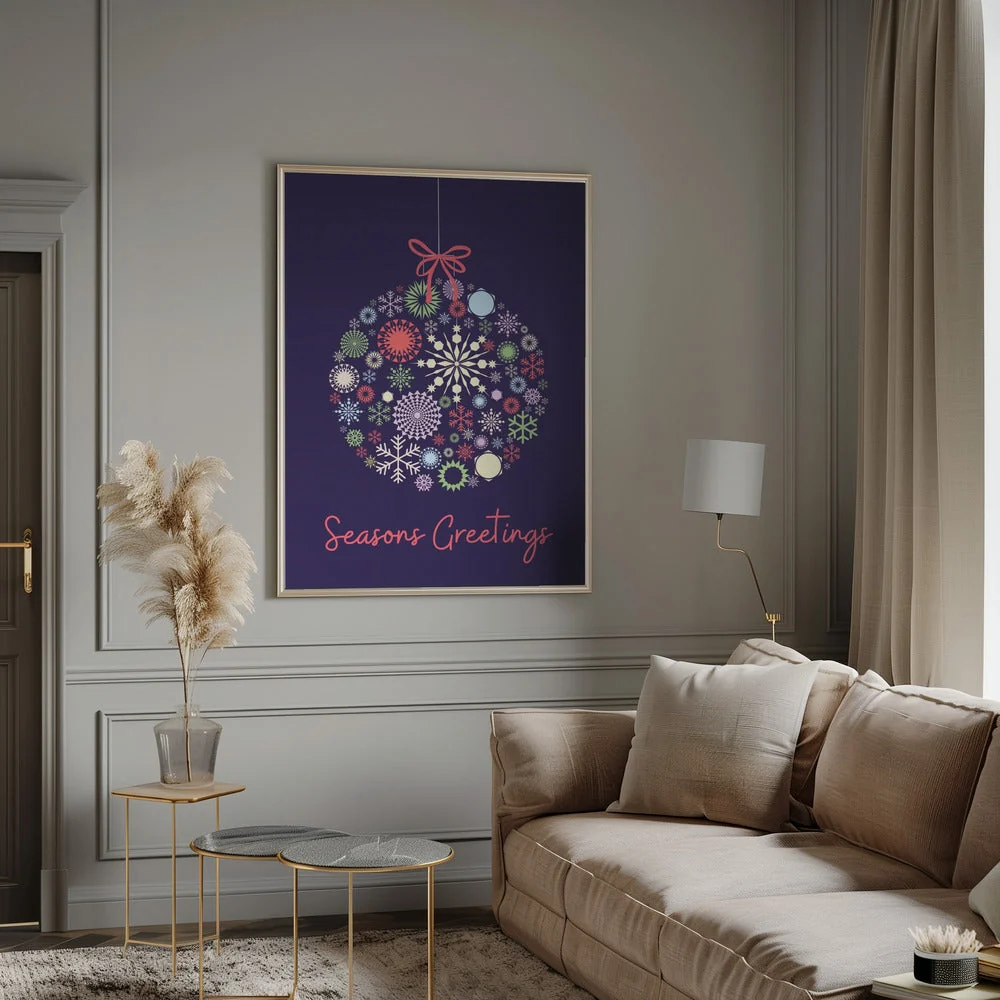 Wall art Snowflake ornament Canvas Print - Image 12