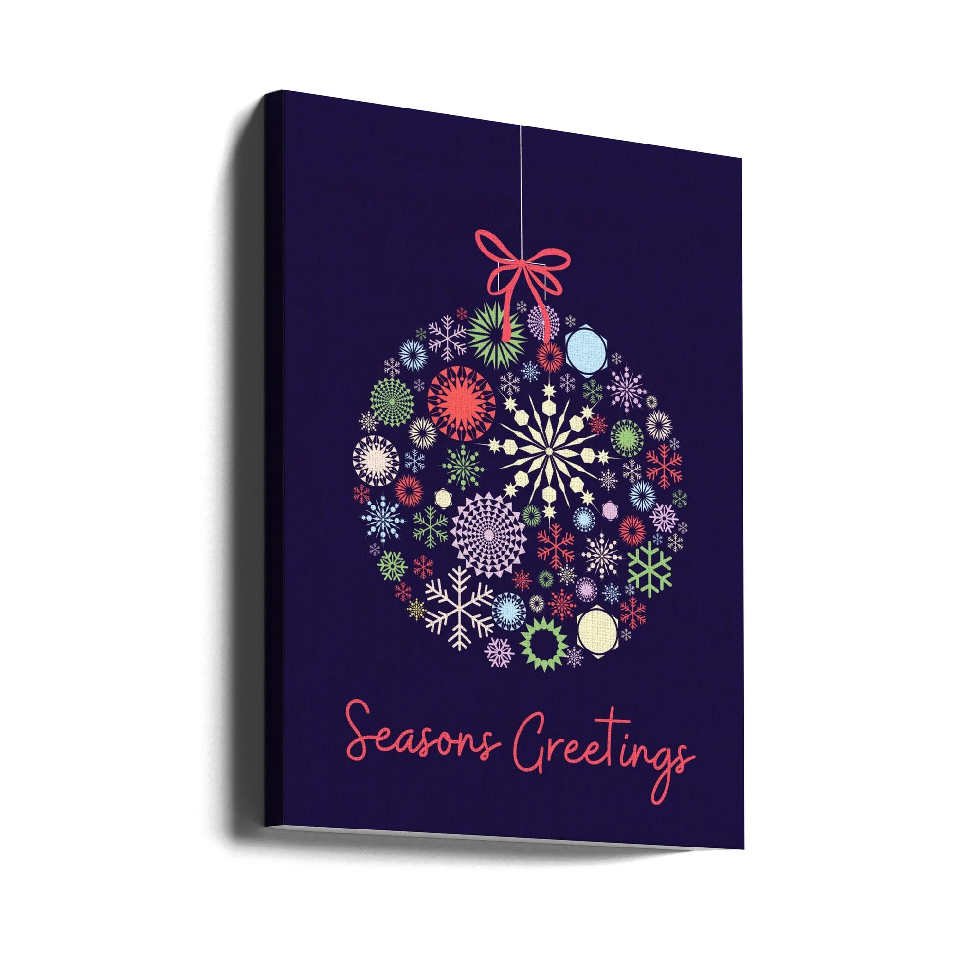 Wall art Snowflake ornament Canvas Print - Image 2
