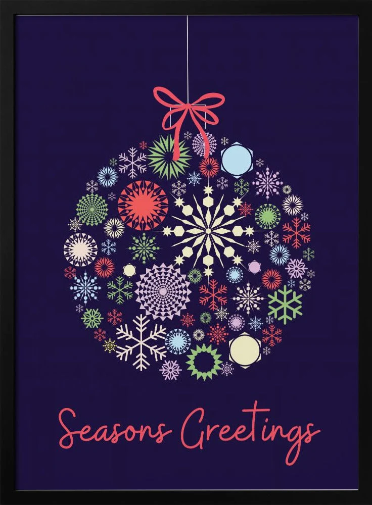 Wall art Snowflake ornament Canvas Print - Image 4