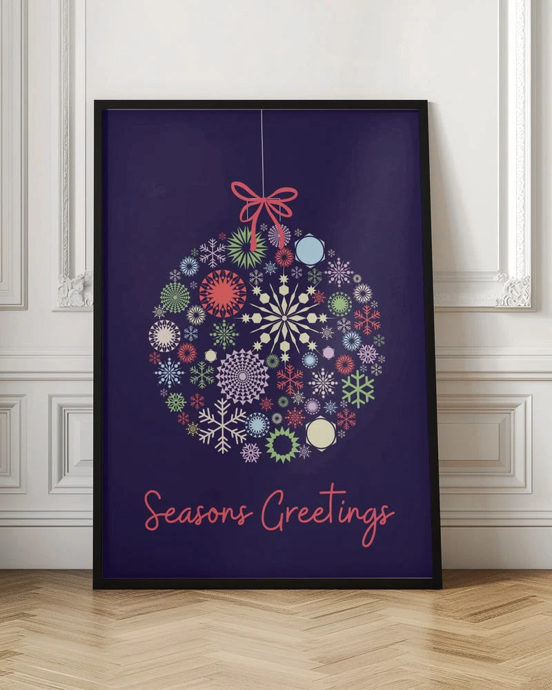 Wall art Snowflake ornament Canvas Print - Image 5
