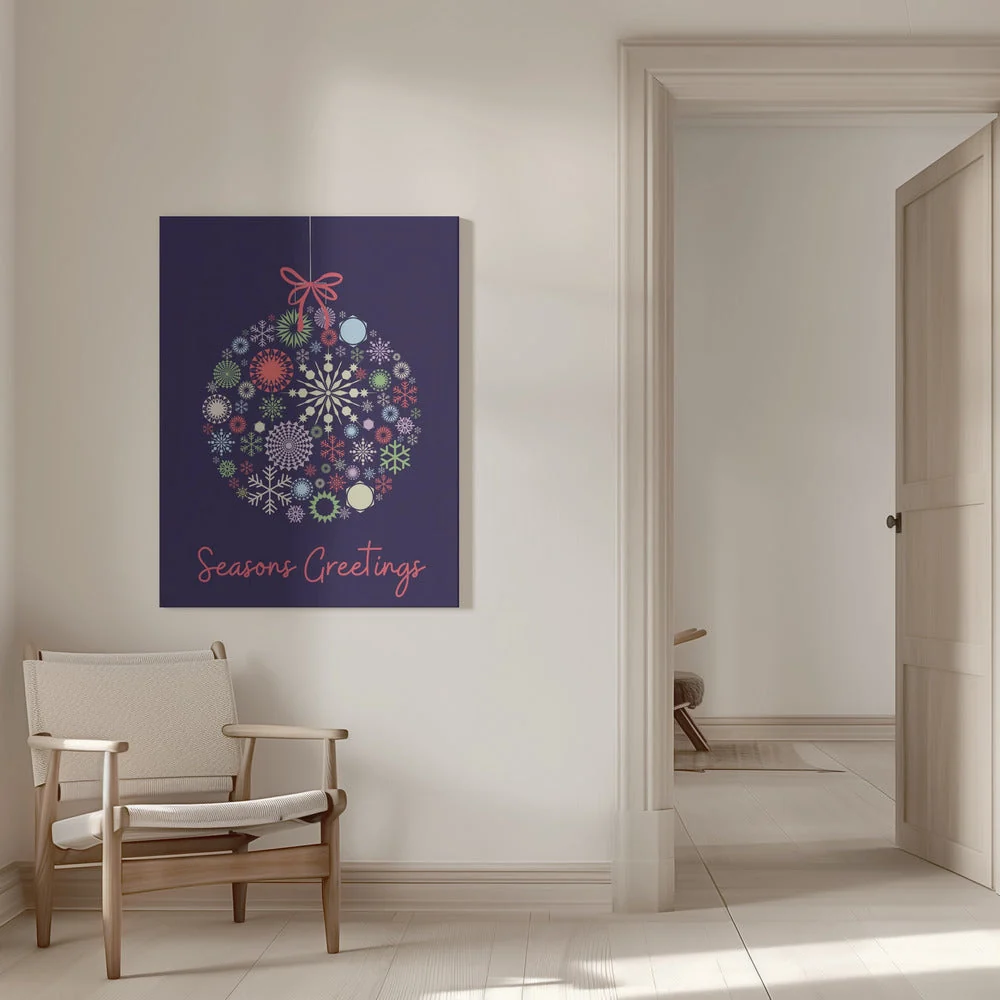 Wall art Snowflake ornament Canvas Print - Image 9