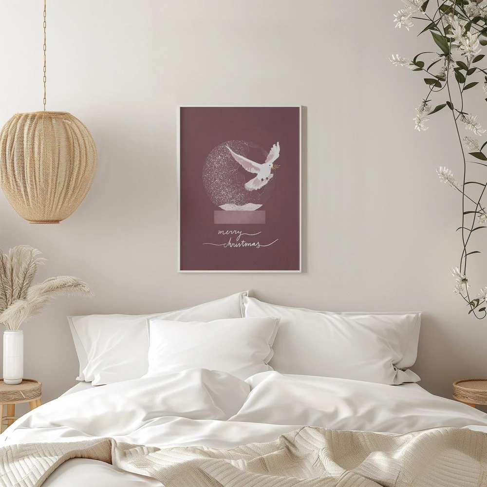 Wall art Snowglobe Dove Canvas Print - Image 11