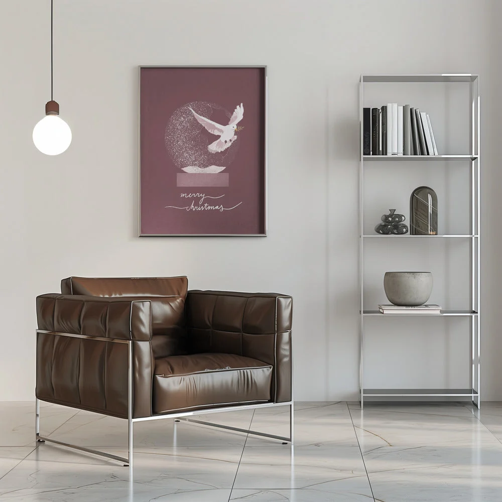 Wall art Snowglobe Dove Canvas Print - Image 8