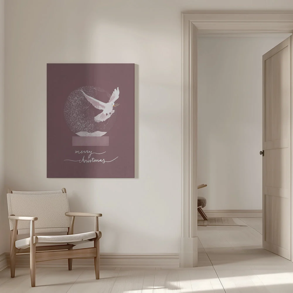 Wall art Snowglobe Dove Canvas Print - Image 9