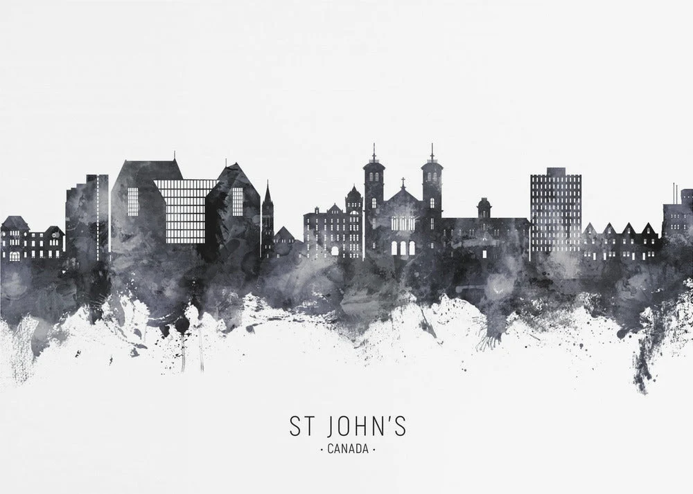 Wall art St John's Canada Skyline - Image 4