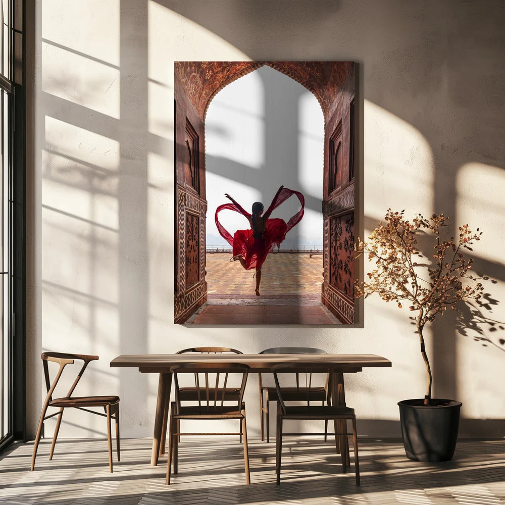 Wall art Taj Mahal's Heart Canvas Print - Image 5