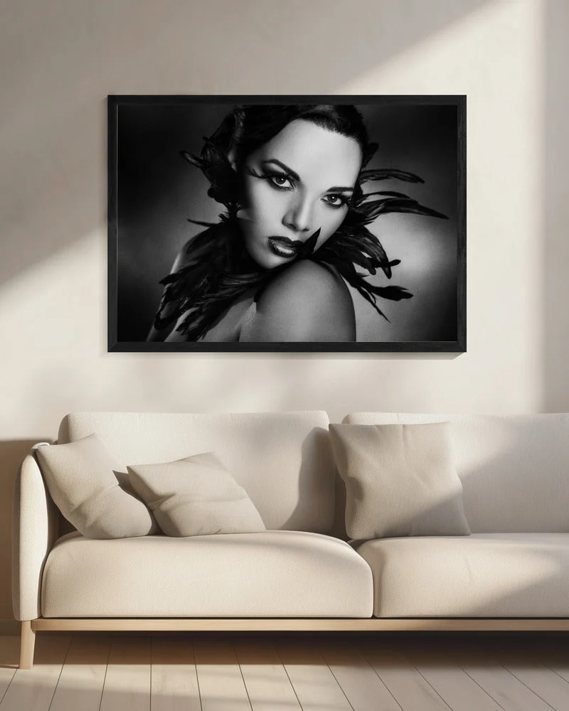 Wall art The black feathers - Image 9
