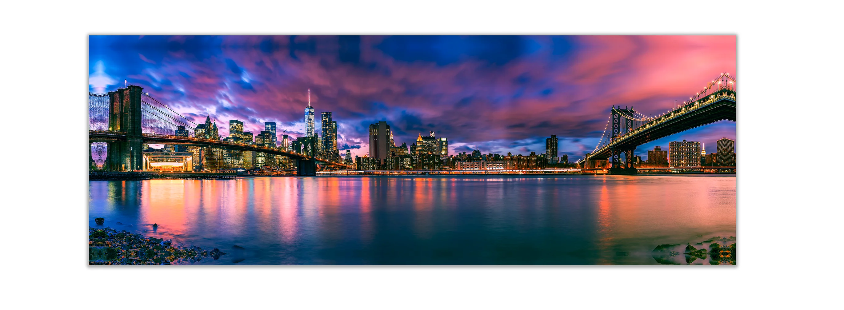 Wall Art The East River and the Brooklyn Bridge-NY - Image 3