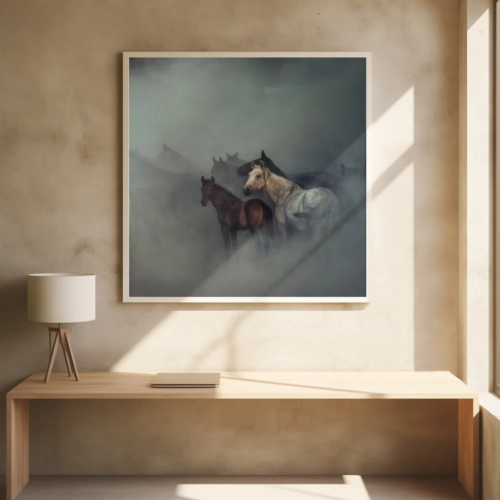 Wall art The lost horses - Image 7