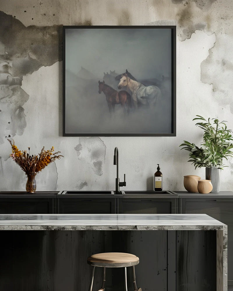 Wall art The lost horses - Image 8