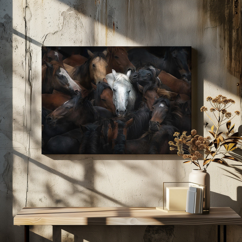 Wall art: The White Horse - Image 2