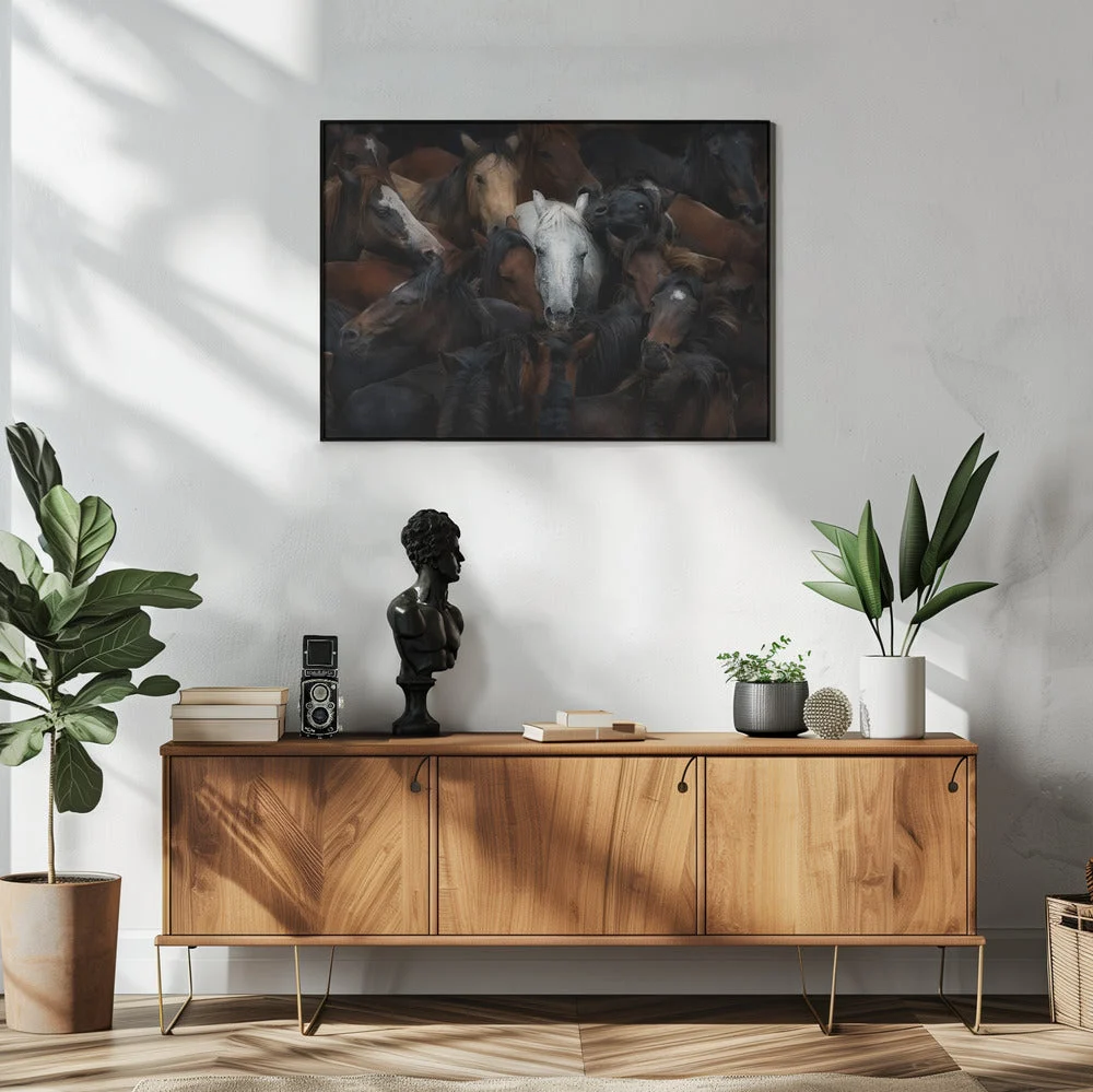 Wall art: The White Horse - Image 5