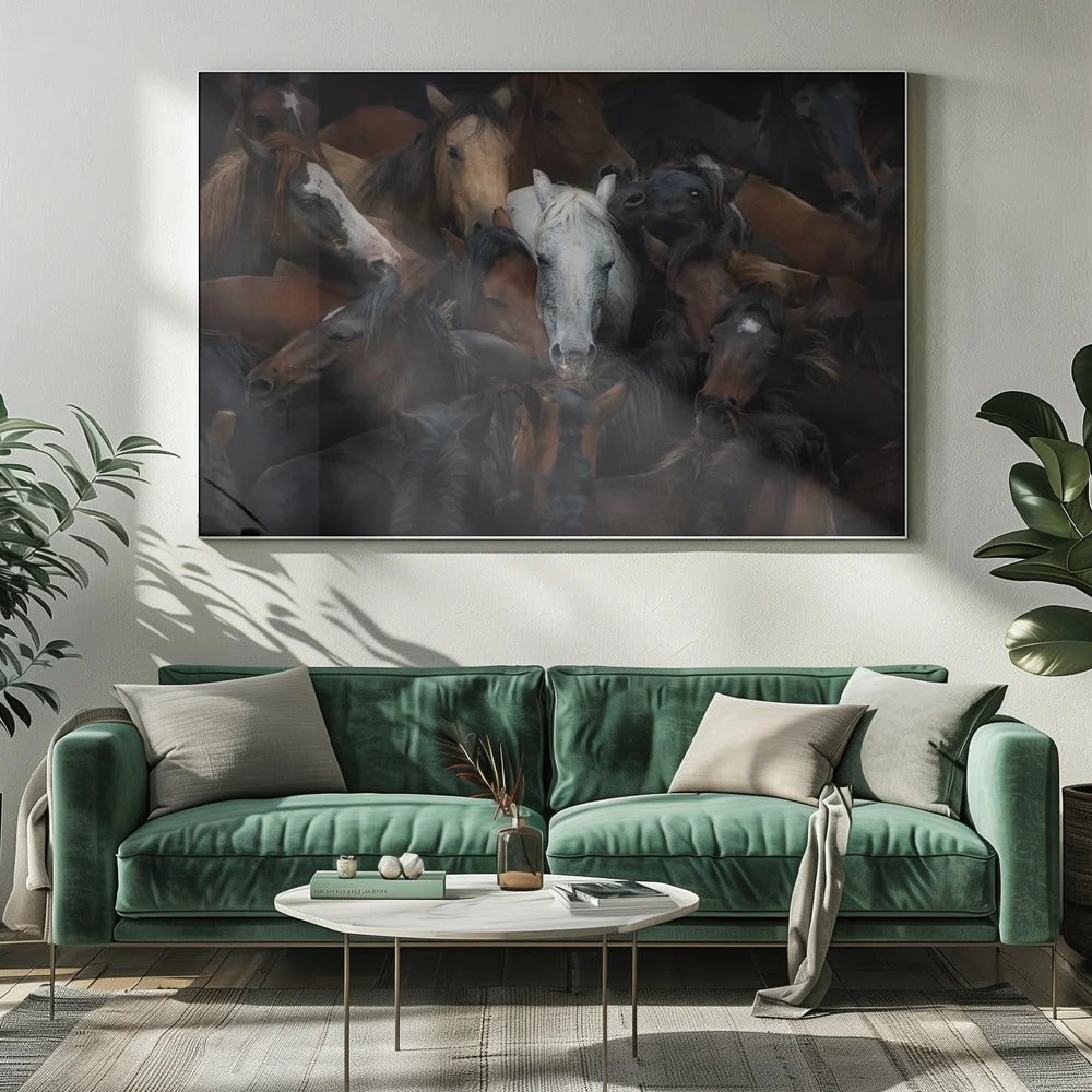 Wall art: The White Horse - Image 6