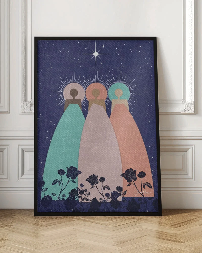 Wall art Three Spirit Guides Canvas Print - Image 4