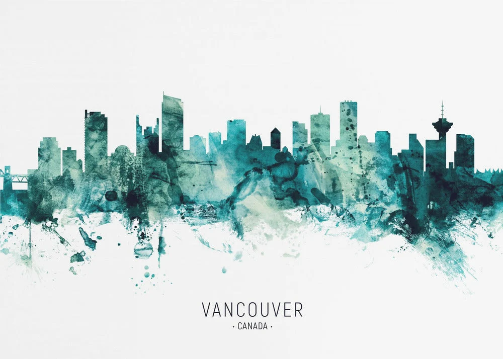 Wall art Vancouver Canada Skyline - Image 4