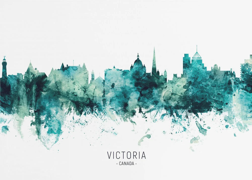 Wall art Victoria Canada Skyline - Image 4