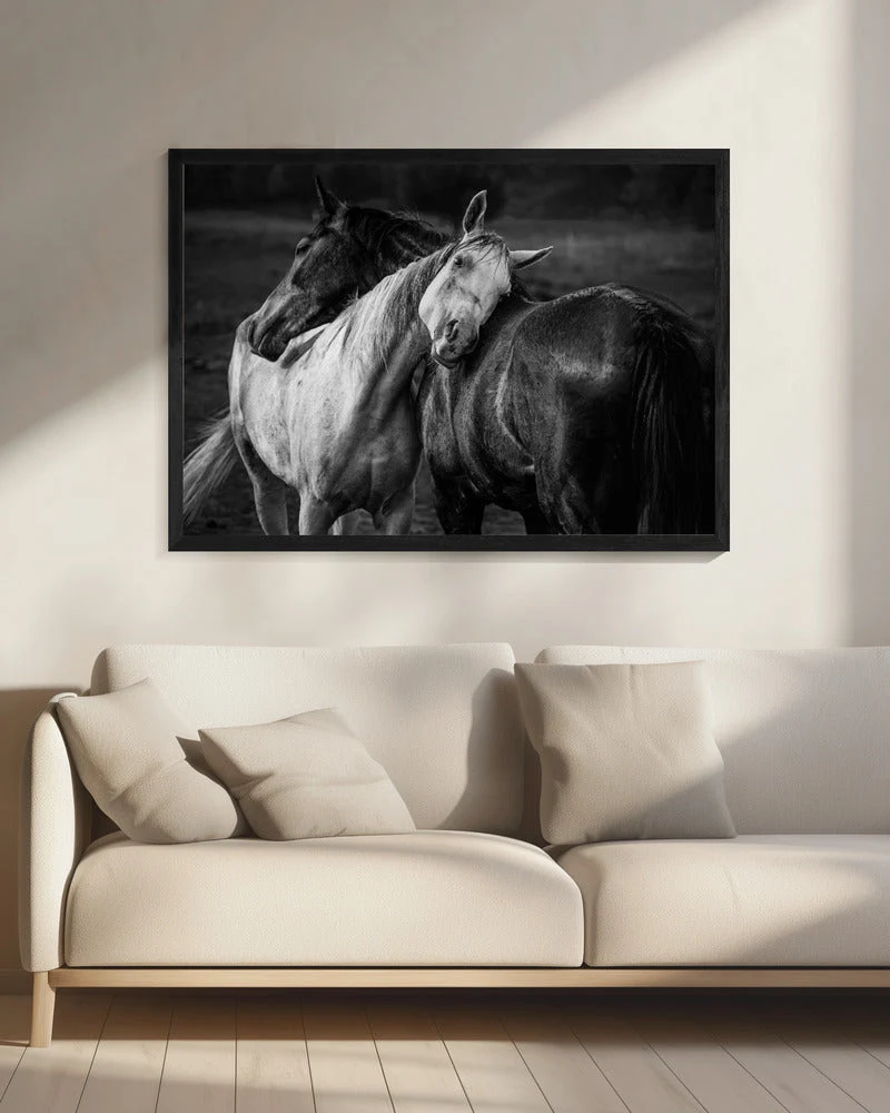 Wall art Warm rain Horses Canvas Print - Image 8