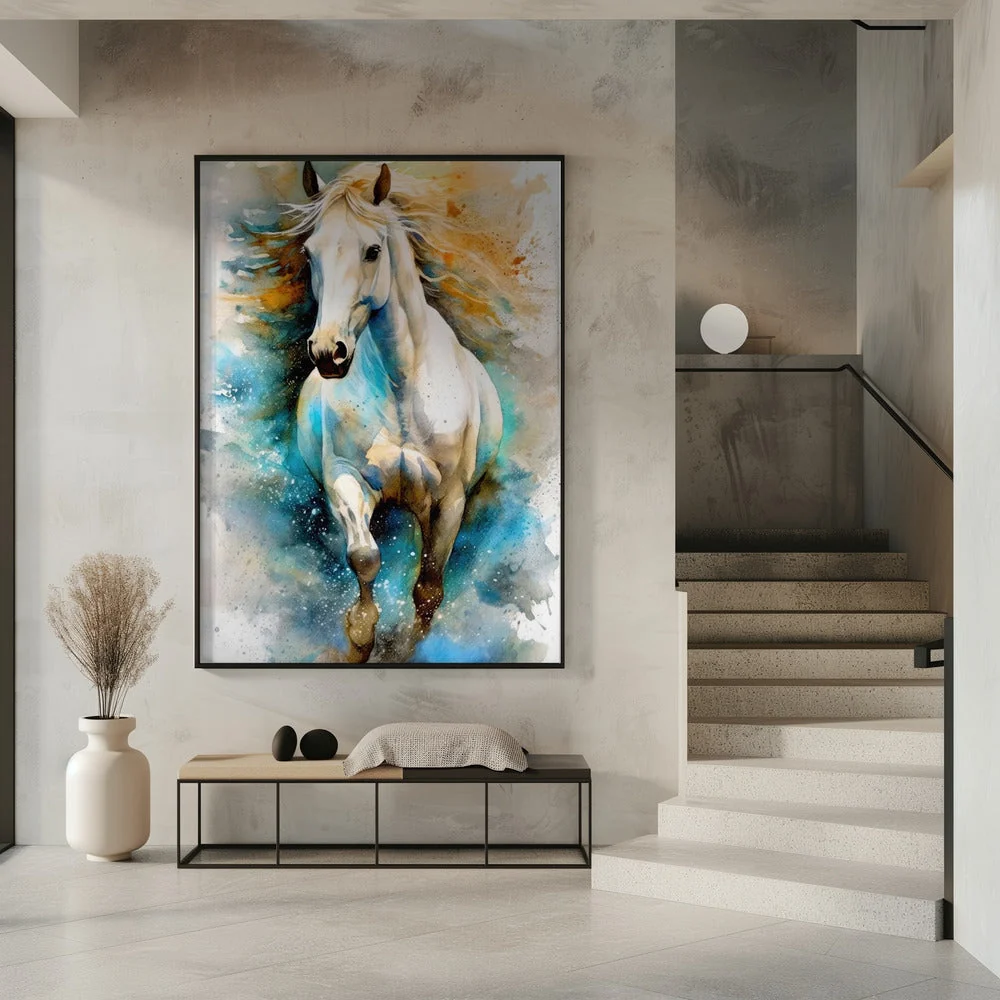 Wall Art Watercolor Horse (14) - Image 6
