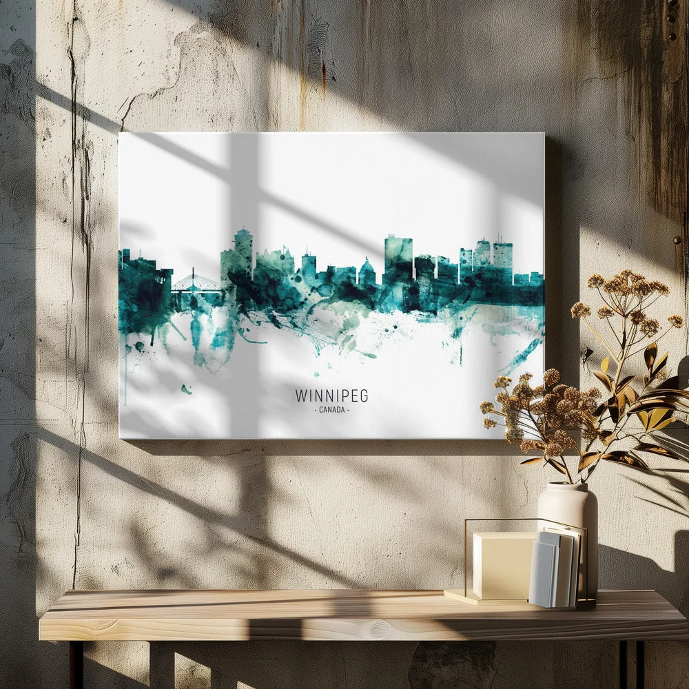 Wall art Winnipeg Canada Skyline - Image 5