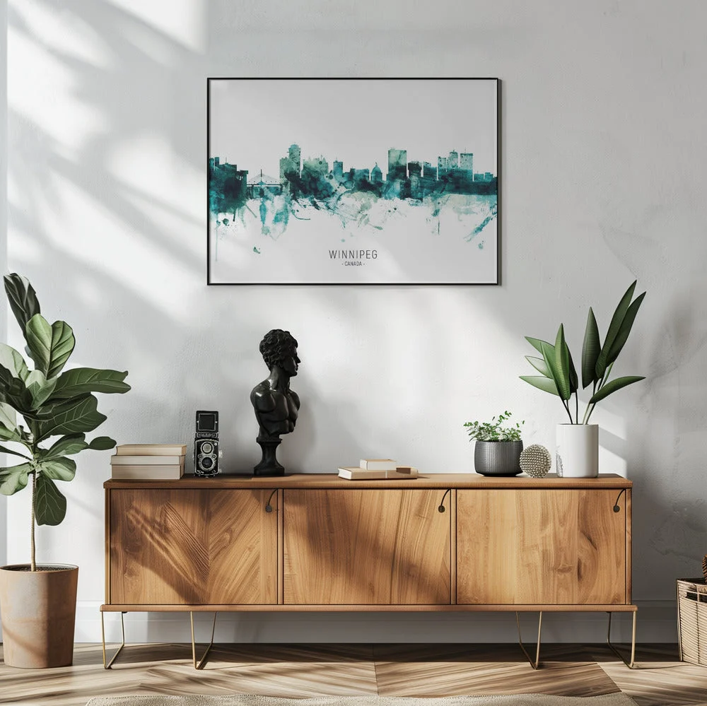 Wall art Winnipeg Canada Skyline - Image 6