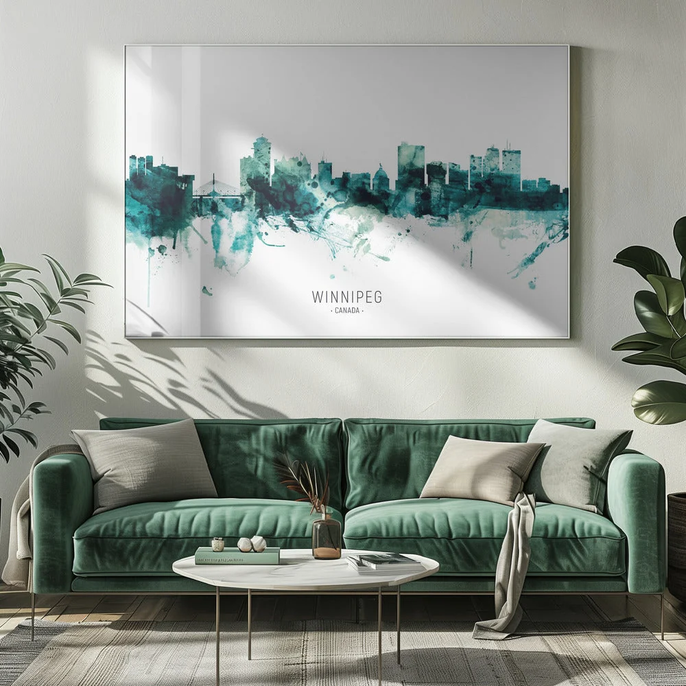 Wall art Winnipeg Canada Skyline - Image 7