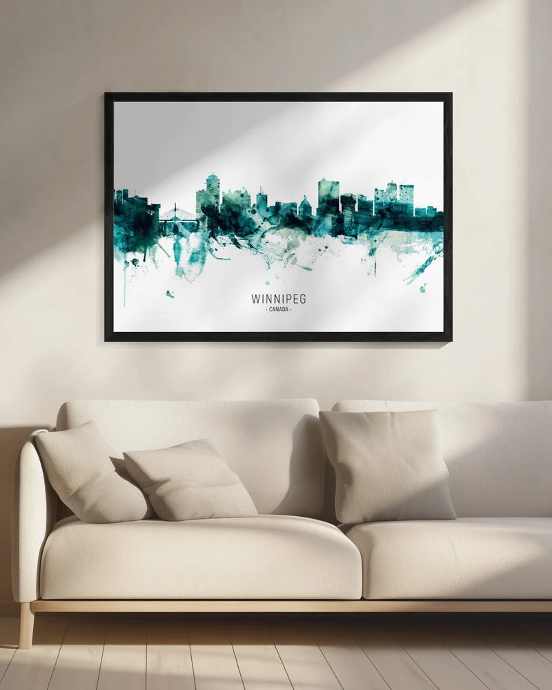 Wall art Winnipeg Canada Skyline - Image 8