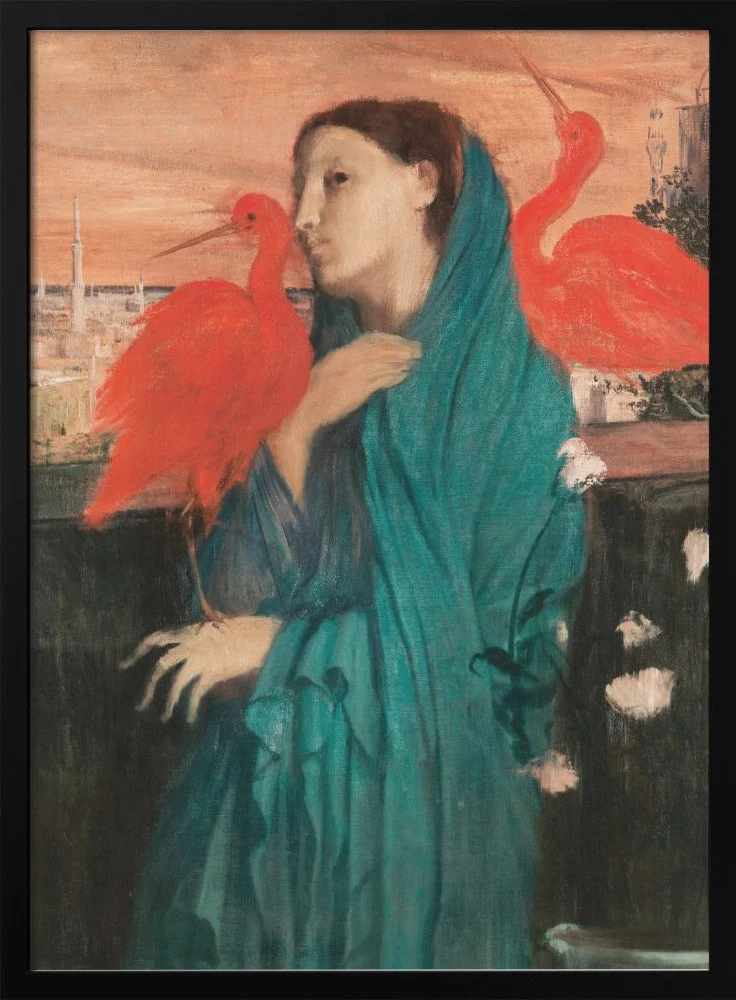 Wall art Young Woman With Ibis - Image 3