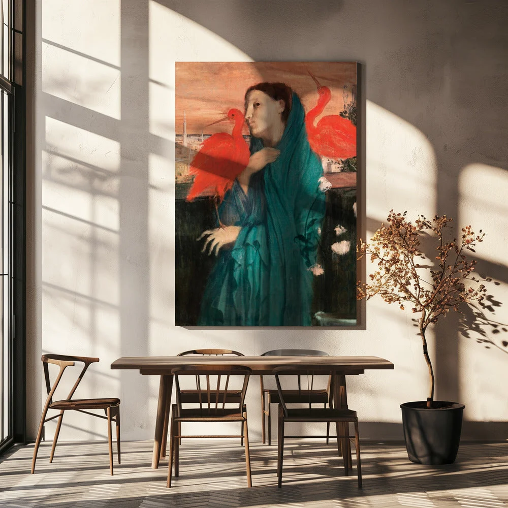 Wall art Young Woman With Ibis - Image 5