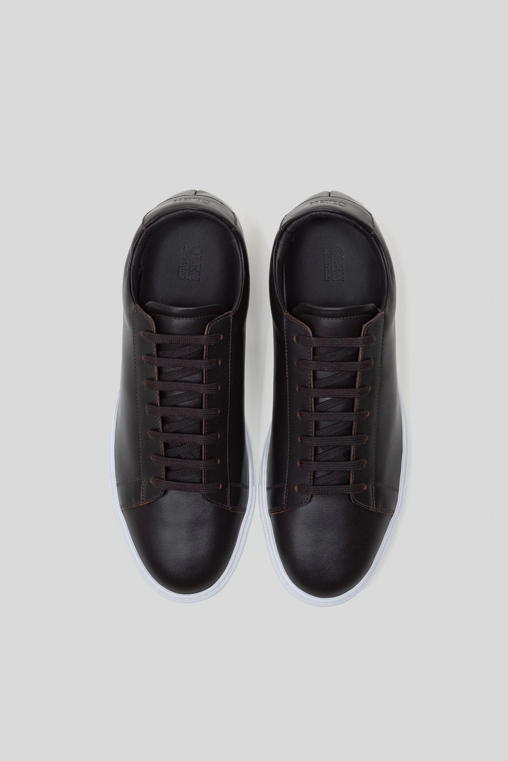 Dark Brown Calfskin Città Sneaker - Image 4