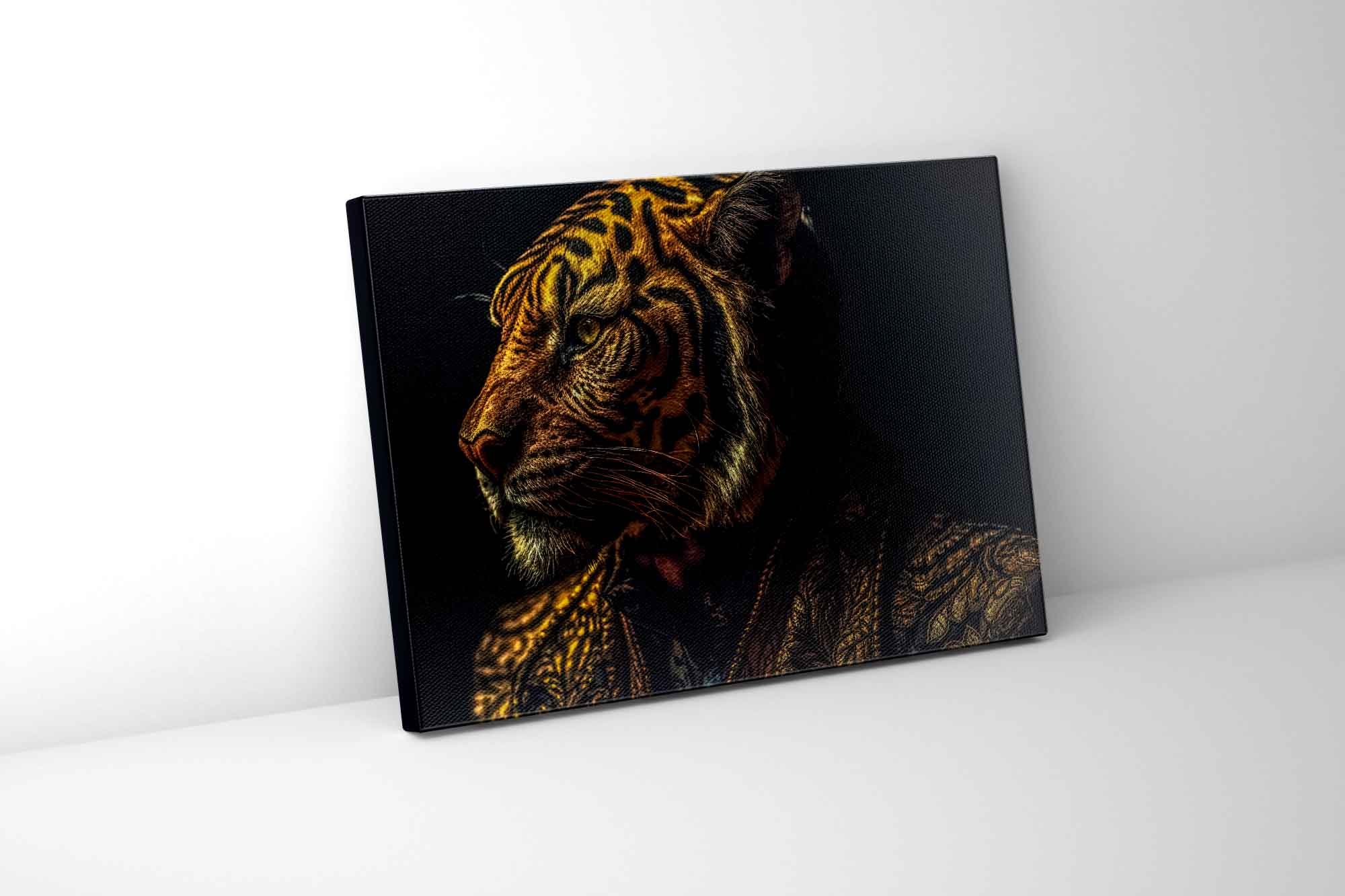 Wildlife Canvas-Emperor Tiger-Modern Art. - Image 2