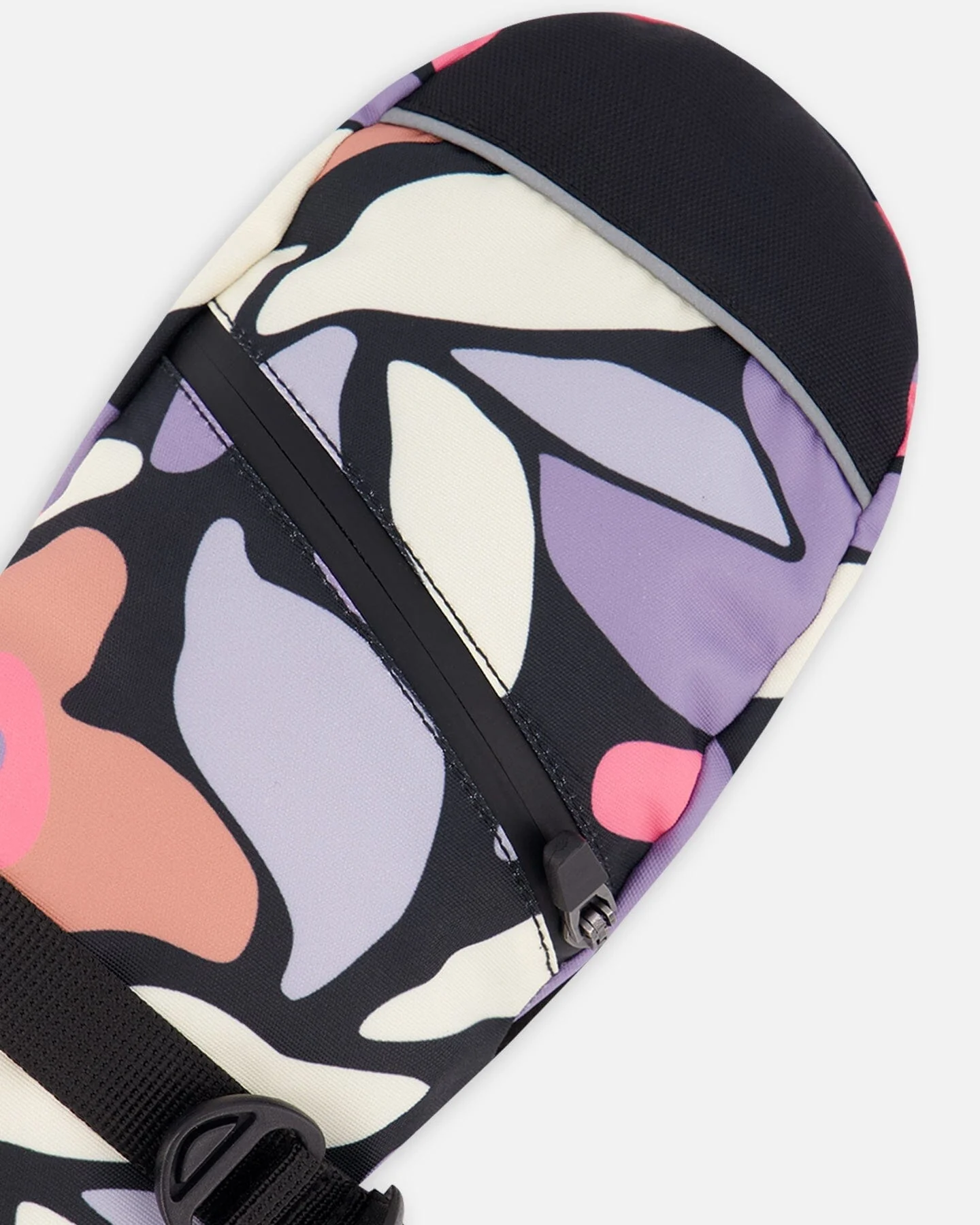 Winter Mittens Teknik Black Retro Flower Print - Image 4