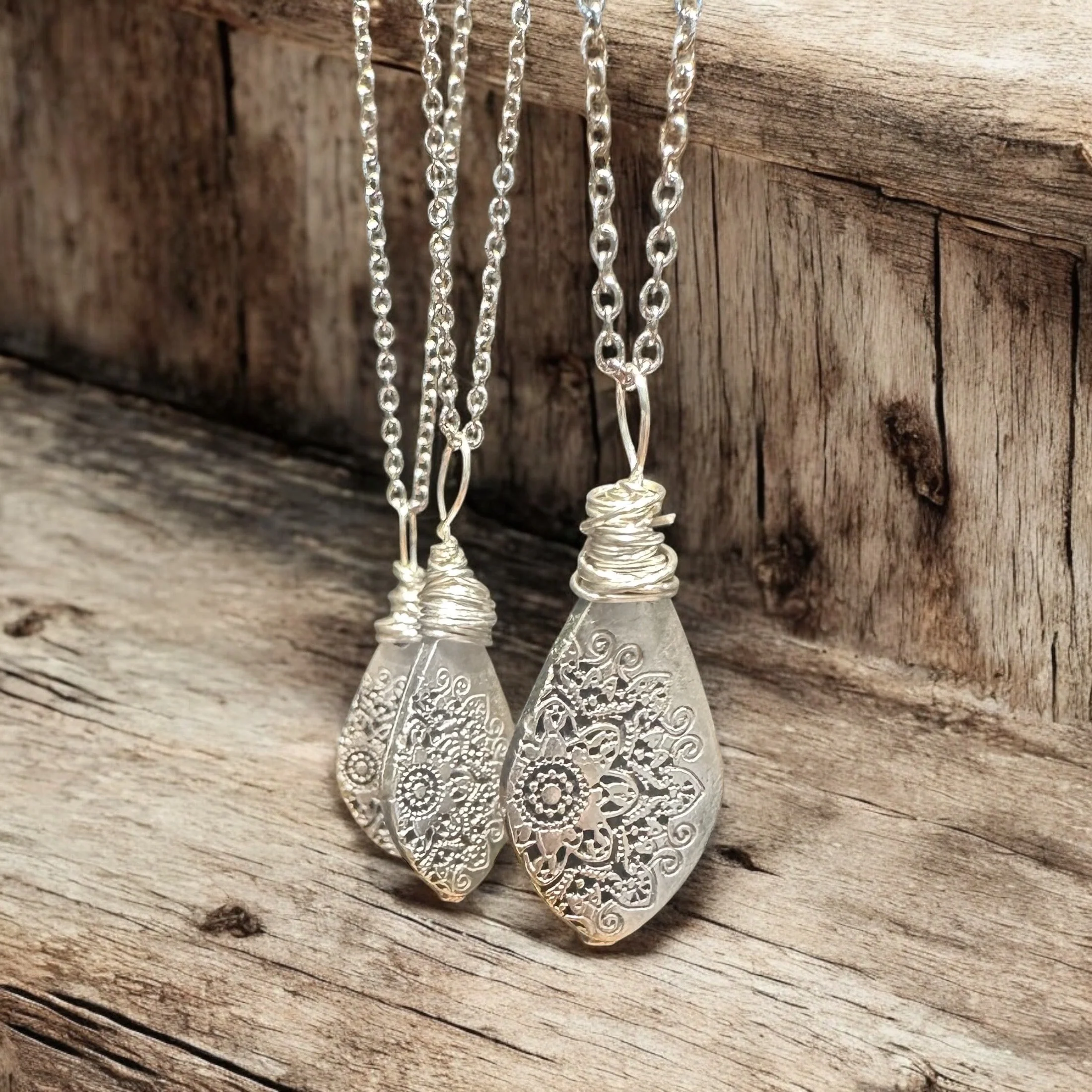 Wire Wrapped Mandala Necklace - Image 5