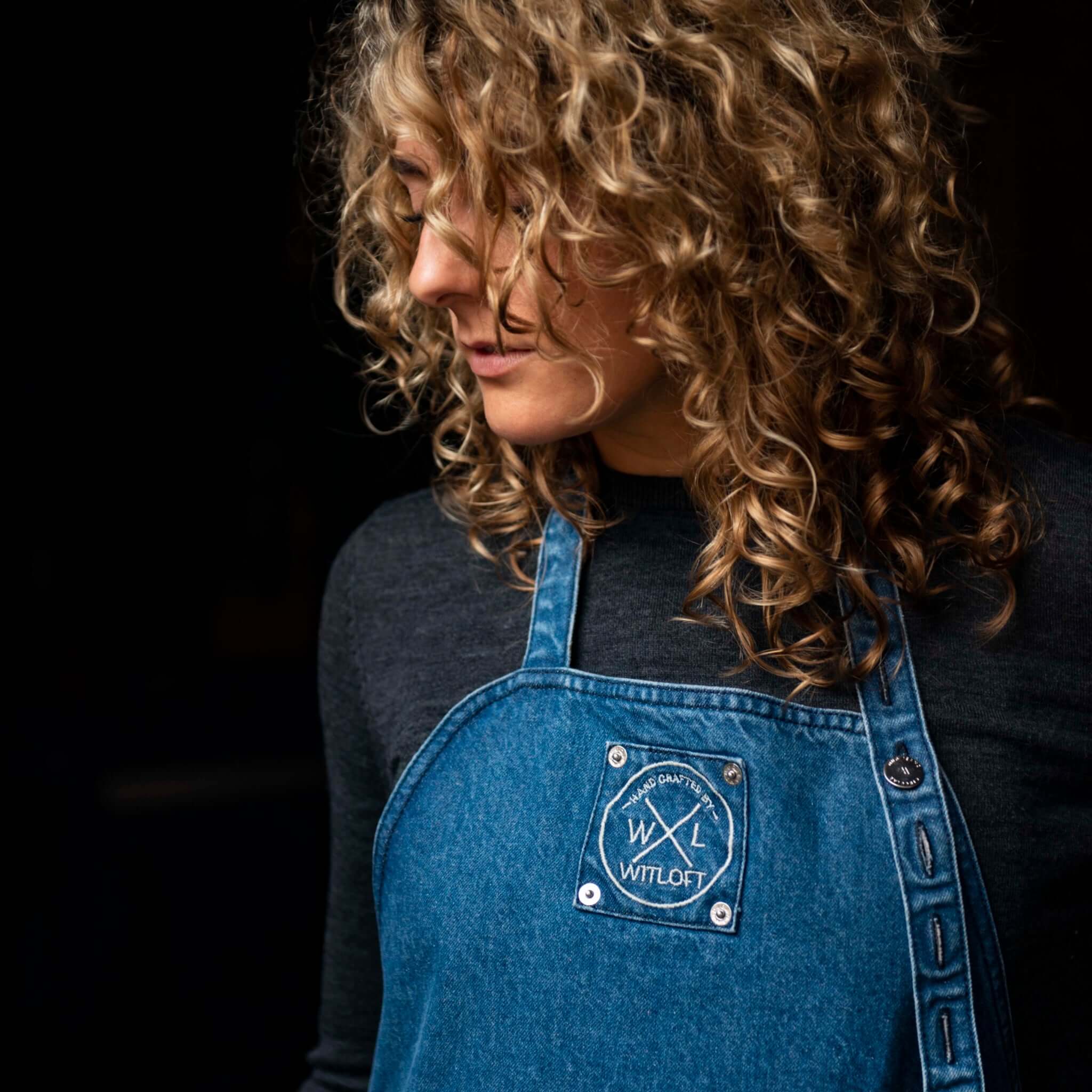 WITLOFT - Apron Denim Medium Long - Mid Blue - Image 2