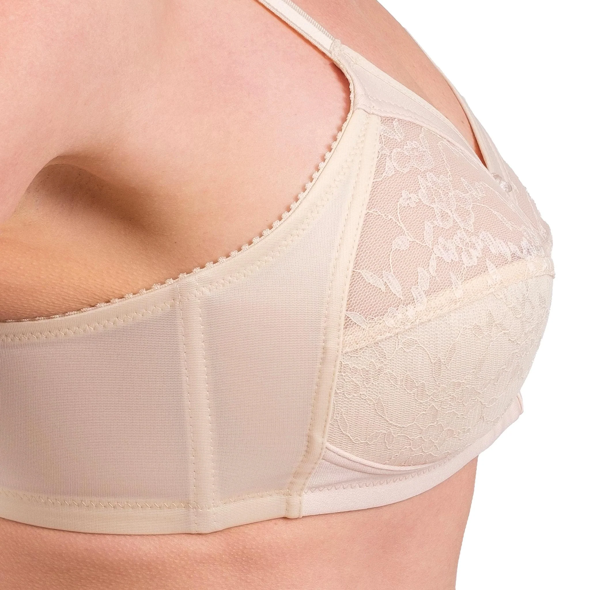 Full-Coverage Wireless Lace Bra - Image 10