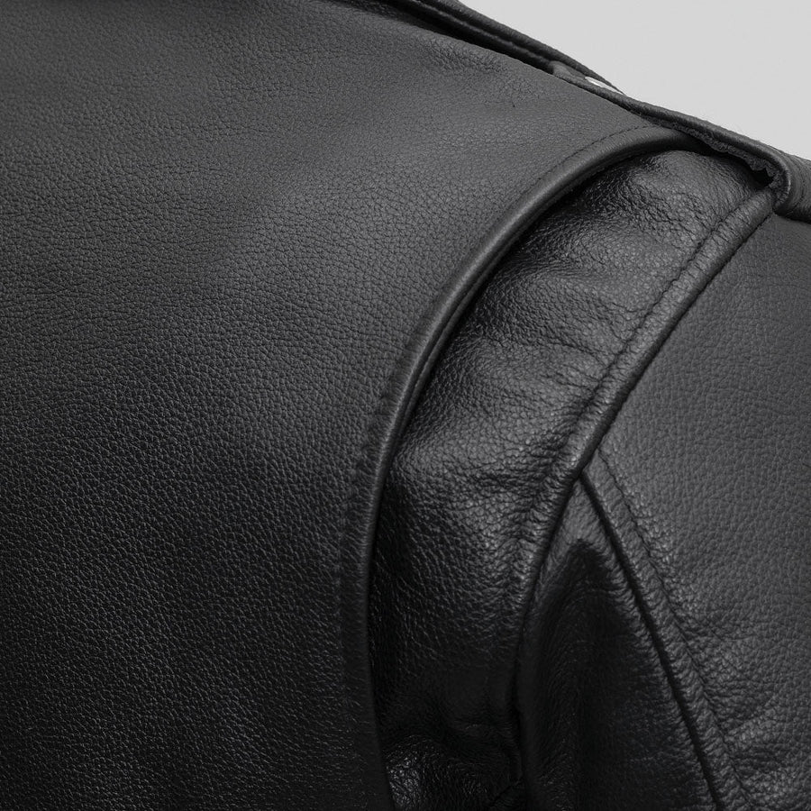 Women’s Motorcycle Leather Jacket. Quilted Thermal Liner & Cowhide - Image 4