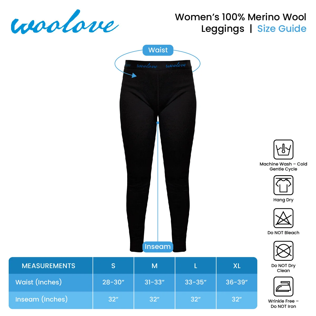 Women's Merino Wool Leggings — Midweight - Image 11