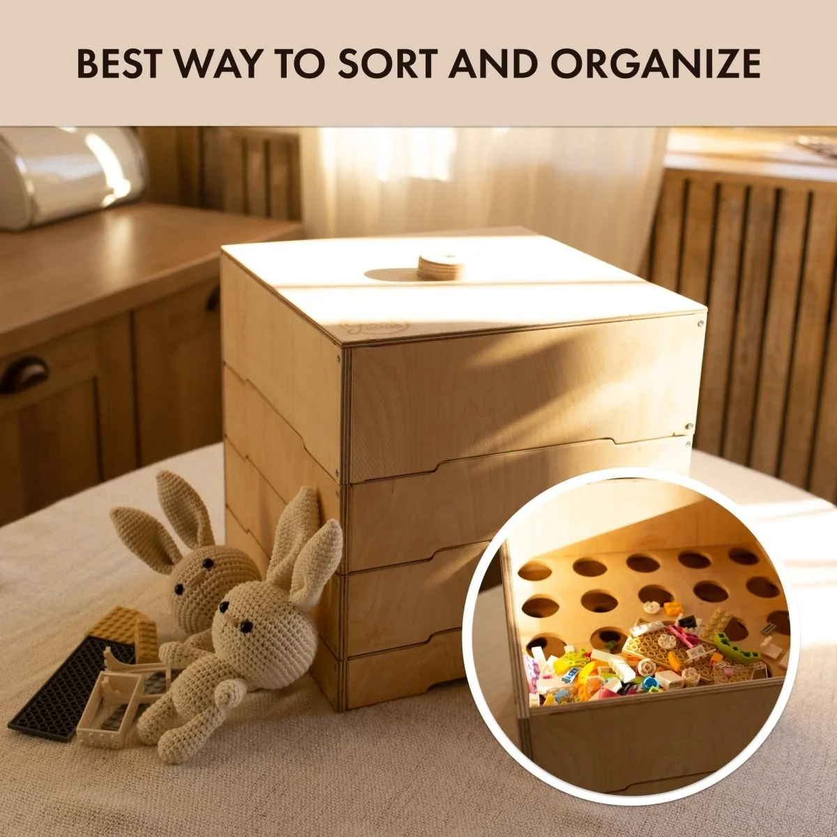 Wooden storage/sorter for constructor - Image 7