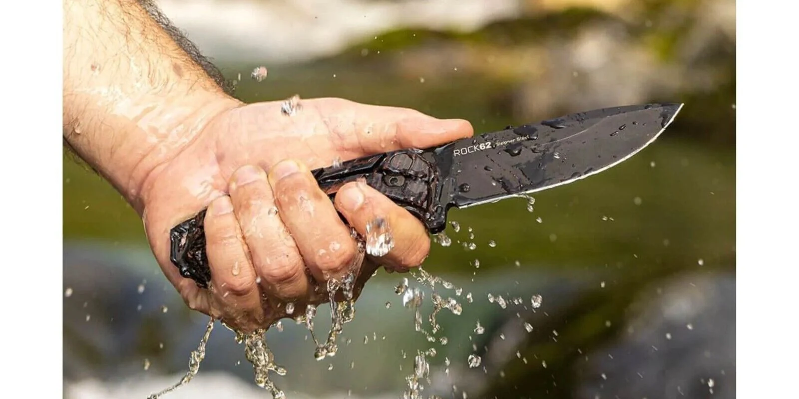 WOOX Rock 62 Mil-Spec Knife, Black Blade with XGRIP Handle - Image 11