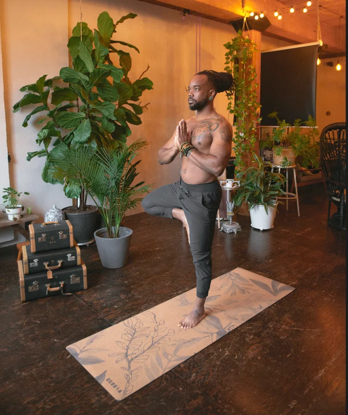 X-TALL Blossom Cork Yoga Mat | 6'7 Long | 4.5MM - Image 5